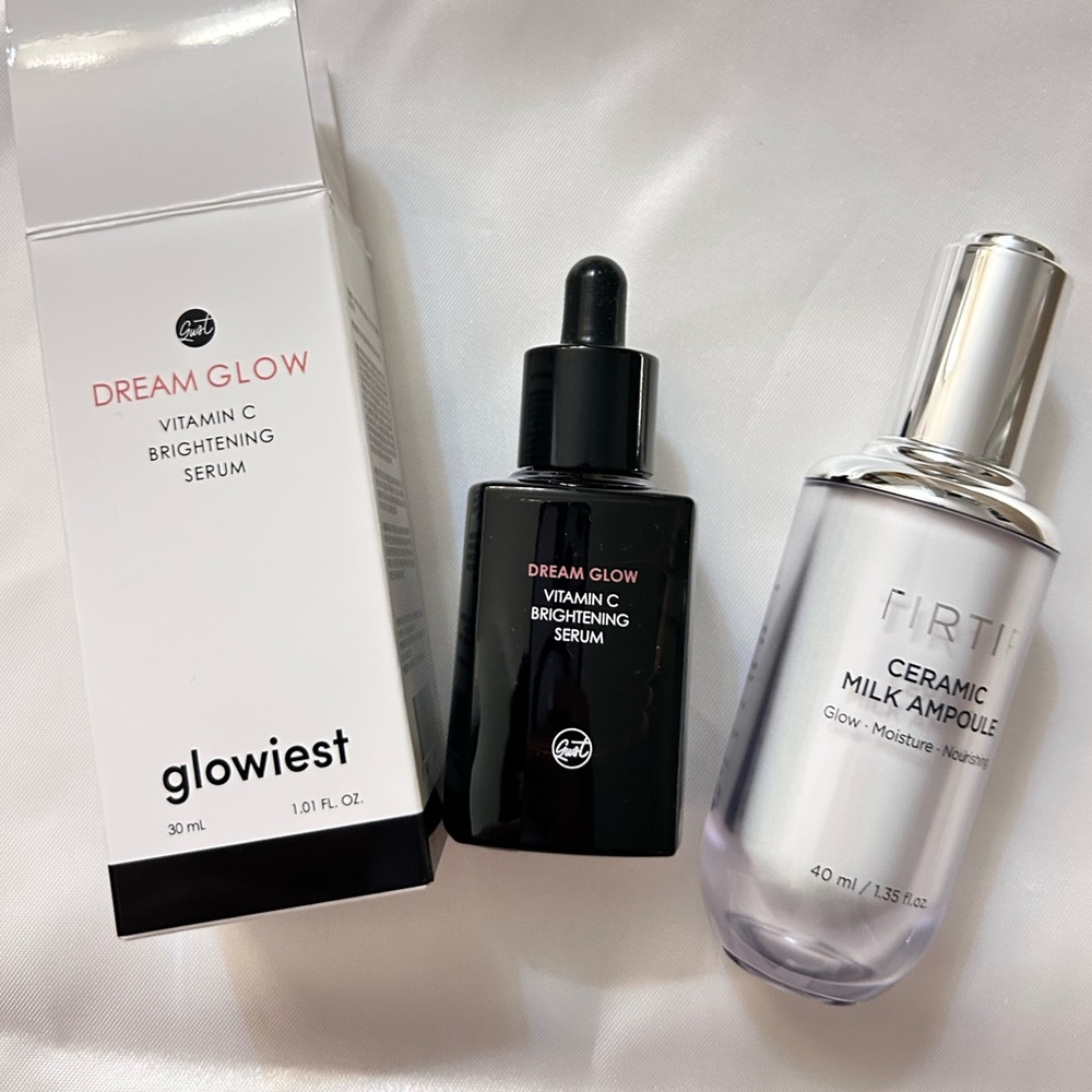 Vitamin C serum & tirtir ceramic ampoule